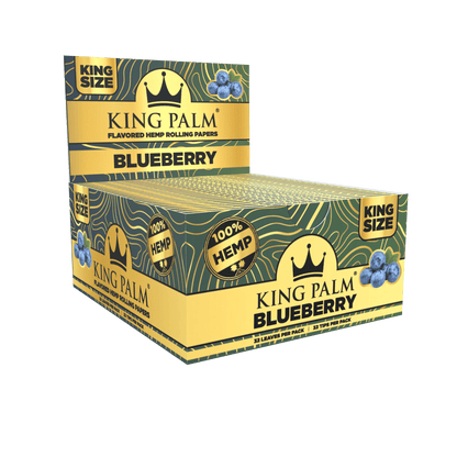 King Palm - King Size Rolling Papers with Tips- Rolling Papers (22 Booklets x 32 Leaves) - MK Distro