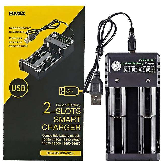 BMAX - Usb 18650 Smart Battery Charger - MK Distro