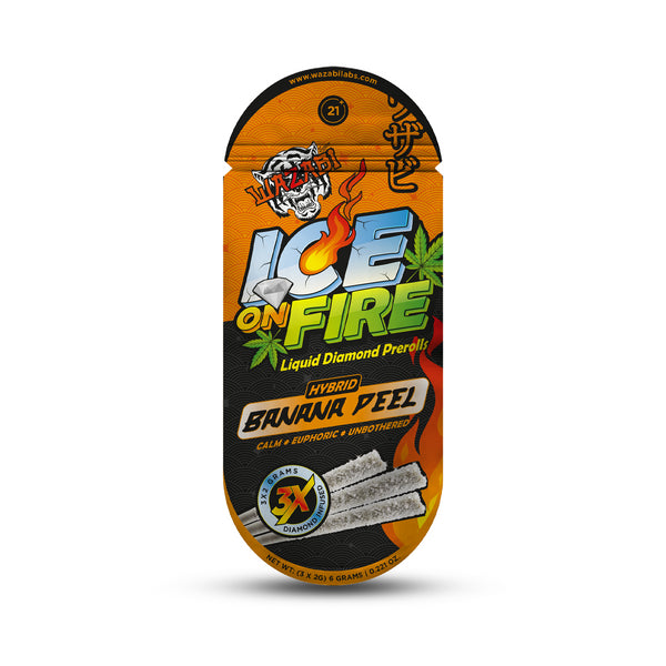 Wazabi Exotics - Ice On Fire Liquid Diamond Pre-Rolls(2g x 3 Pre-Rolls) - MK Distro