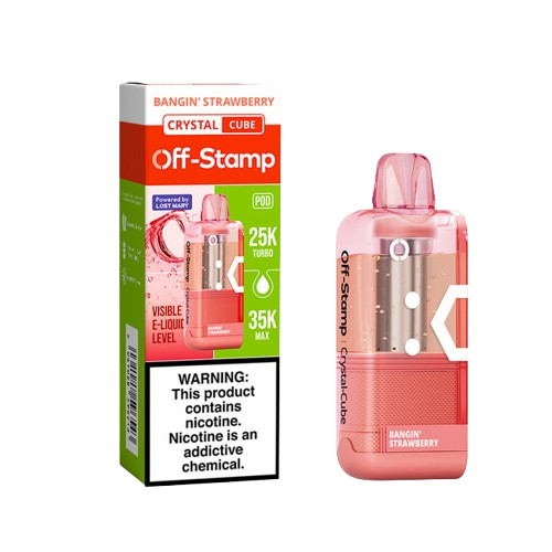 Off Stamp X-Cube Crystal Pod (TC) - Disposable Vapes (5% - 35,000 Puffs) - Box of 5  (TEXAS COMPLIANT)