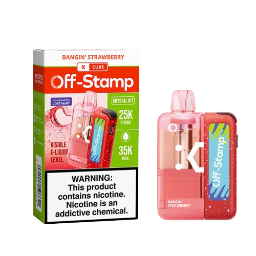 Off Stamp X-Cube Crystal Kit (TC) - Disposable Vapes (5% - 35,000 Puffs) - Box of 5  (TEXAS COMPLIANT)