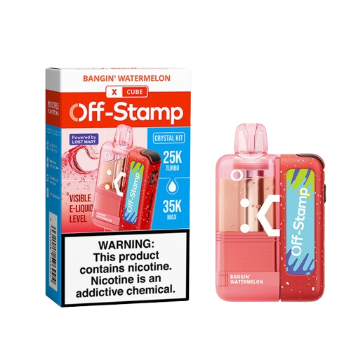 Off Stamp X-Cube Crystal Kit (TC) - Disposable Vapes (5% - 35,000 Puffs) - Box of 5  (TEXAS COMPLIANT)