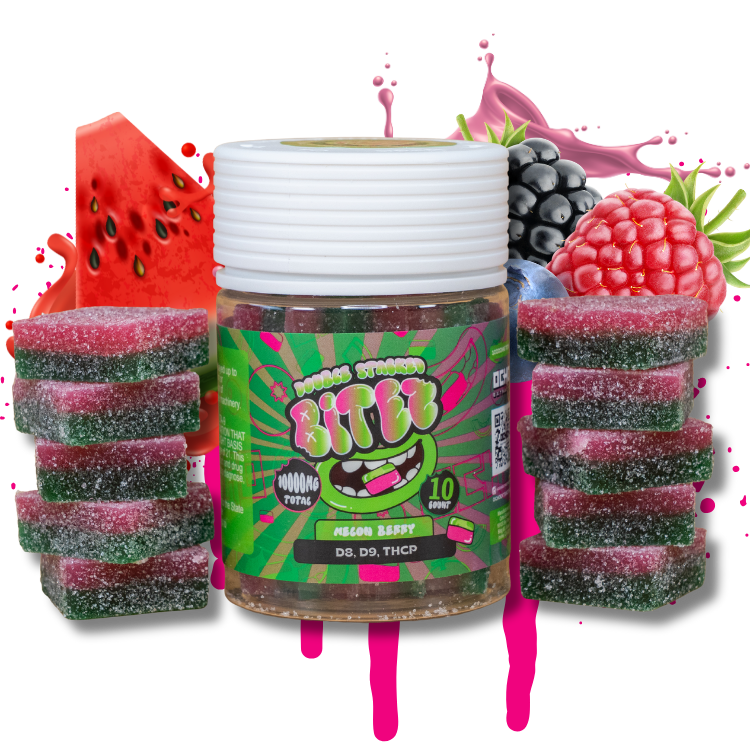 Ocho Double Stacked Bitez (D8+D9+THCP) - Hemp Gummies (10000mg) (Jar of 10) - MK Distro