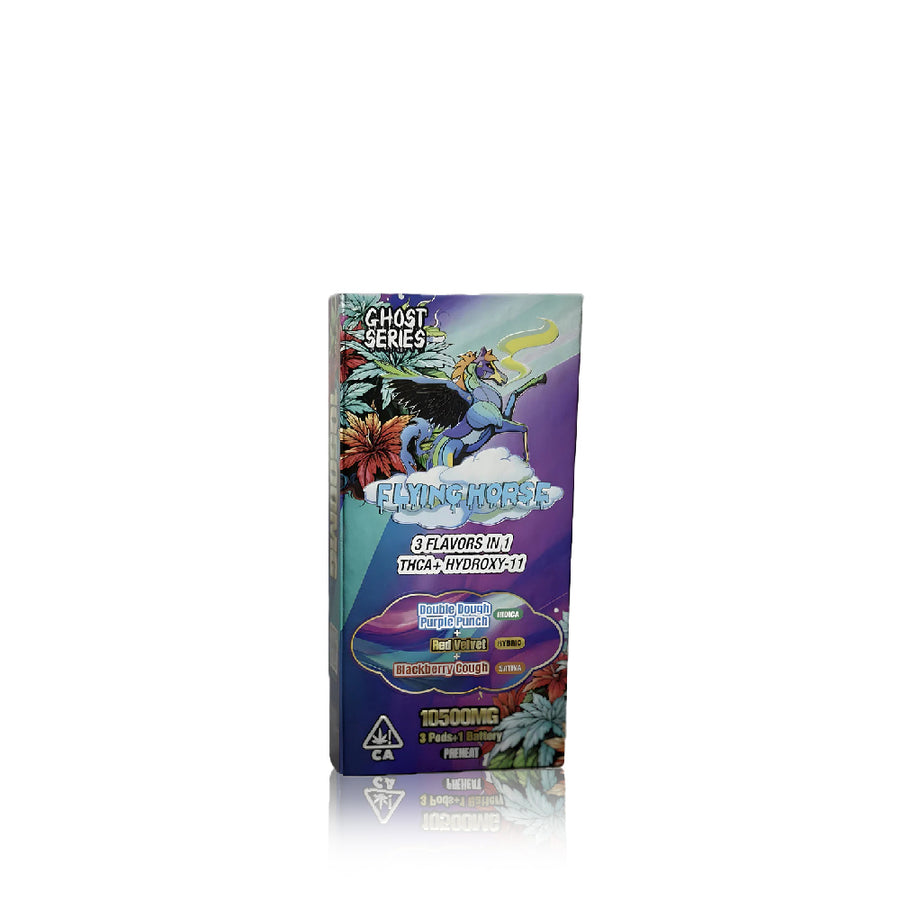 Flying Horse - Ghost Series 3 Flavors in one (THCA + Hydroxy-11) - Hemp Disposables (10.5g) - MK Distro