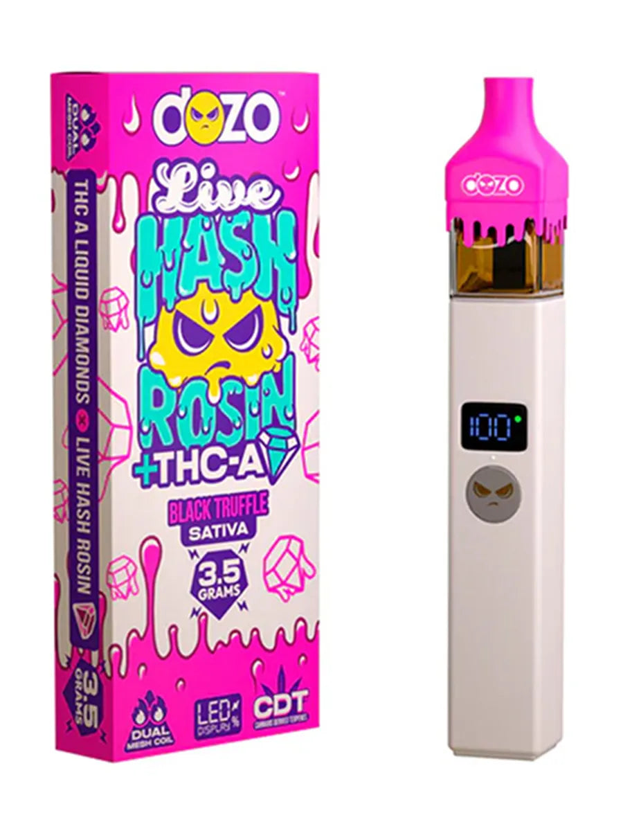 Dozo - Live Hash Rosin + THC-A - Delta Disposable (3.5g) - MK Distro