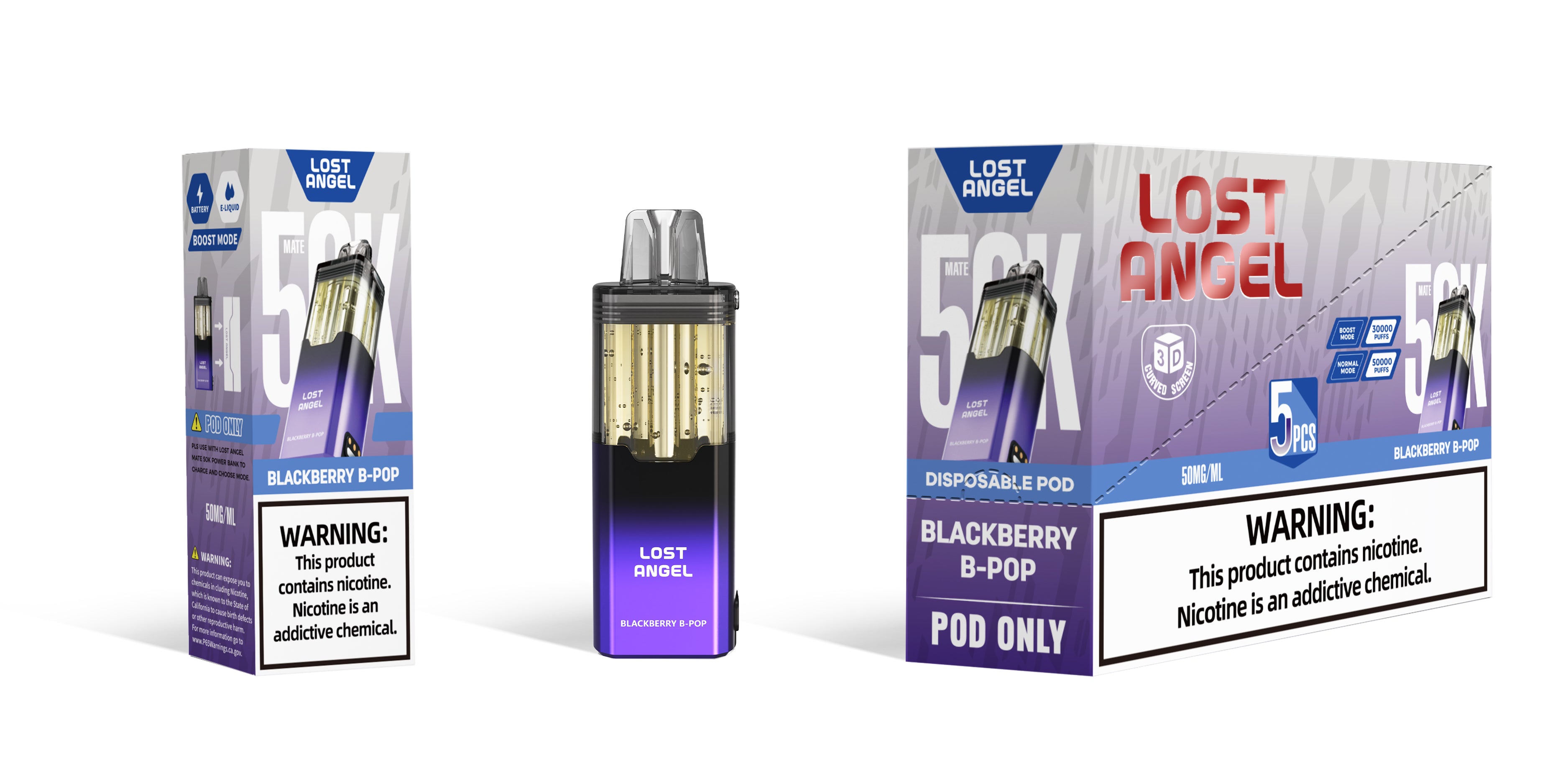 Lost Angel 50k Pod - Disposable Vape (5%) (Box of 5)