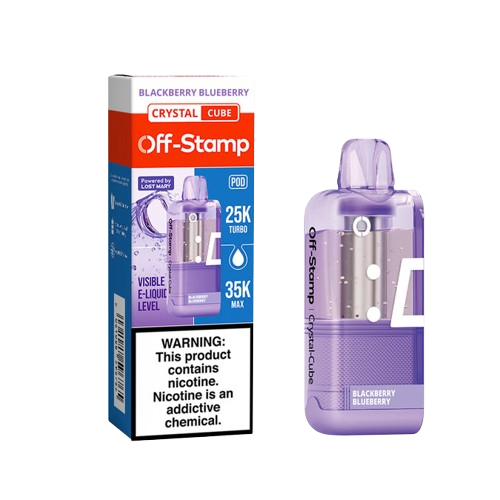 Off Stamp X-Cube Crystal Pod (TC) - Disposable Vapes (5% - 35,000 Puffs) - Box of 5  (TEXAS COMPLIANT)
