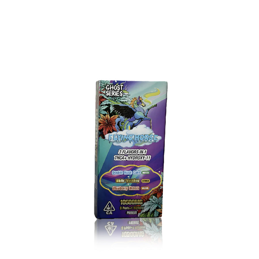 Flying Horse - Ghost Series 3 Flavors in one (THCA + Hydroxy-11) - Hemp Disposables (10.5g) - MK Distro