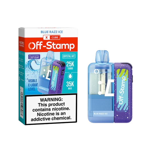 Off Stamp X-Cube Crystal Kit (TC) - Disposable Vapes (5% - 35,000 Puffs) - Box of 5  (TEXAS COMPLIANT)
