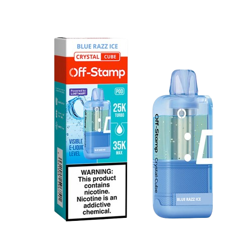 Off Stamp X-Cube Crystal Pod (TC) - Disposable Vapes (5% - 35,000 Puffs) - Box of 5  (TEXAS COMPLIANT)