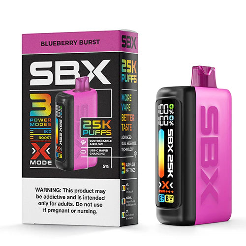 SBX - Disposable Vapes (5% - 25,000 Puffs) - Box of 5 (SALE ONLY OUT OF TEXAS)