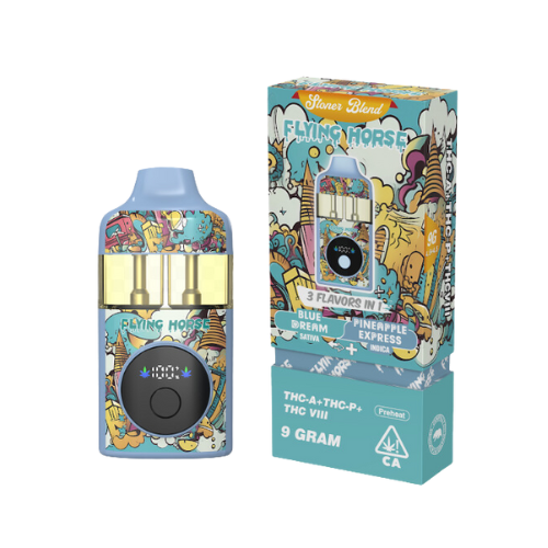 Flying Horse - Stoner Blend 3 Flavors in one  (THCA +THCP +THC VIII) - Hemp Disposables (9g) - MK Distro