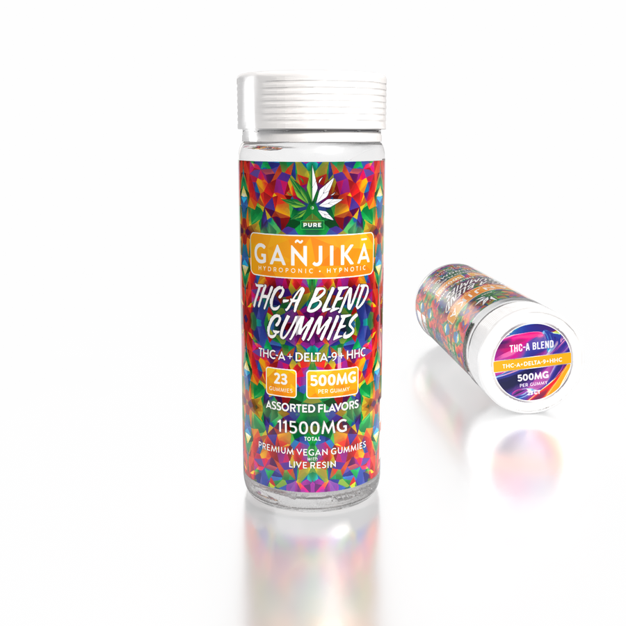 Ganjika - Premium Vegan THC-A 8.5g Gummies Jar - (500mg x 23 ct) - MK Distro