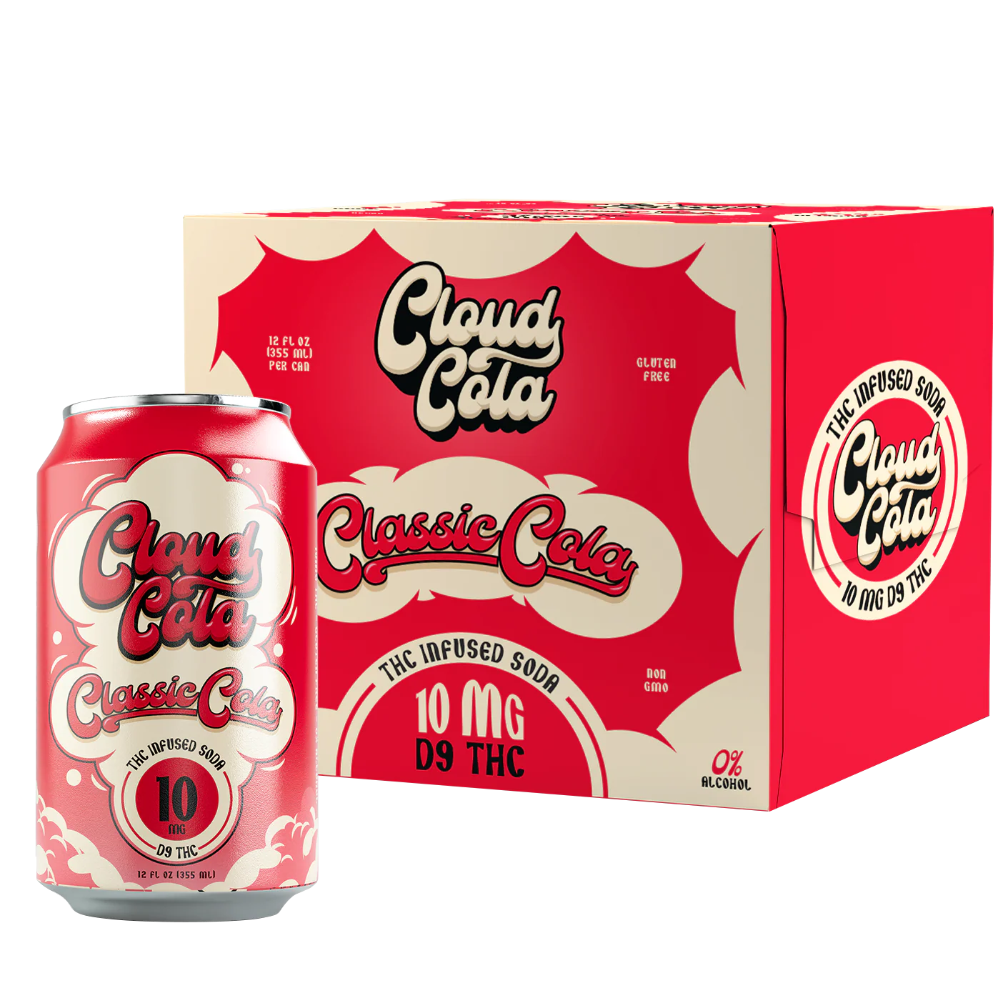 Cloud Cola - 10mg THC Infused Drinks - Pack of 4
