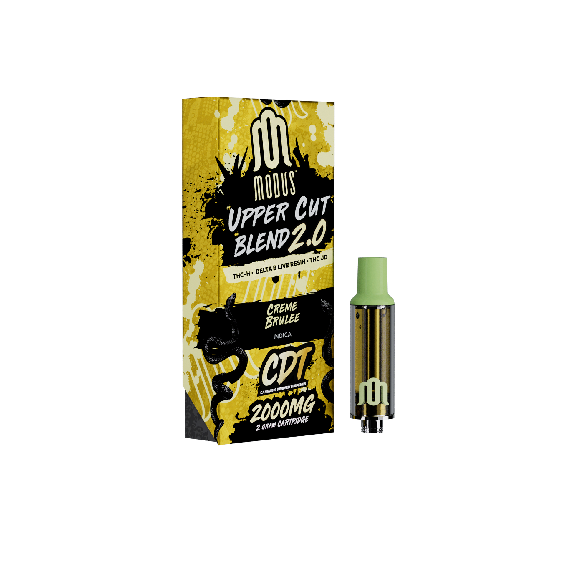 MODUS - Uppercut Blend 2.0 (THC-H + D8 Live Resin + THC-JD) - Hemp Cartridges (2g x 5) - MK Distro