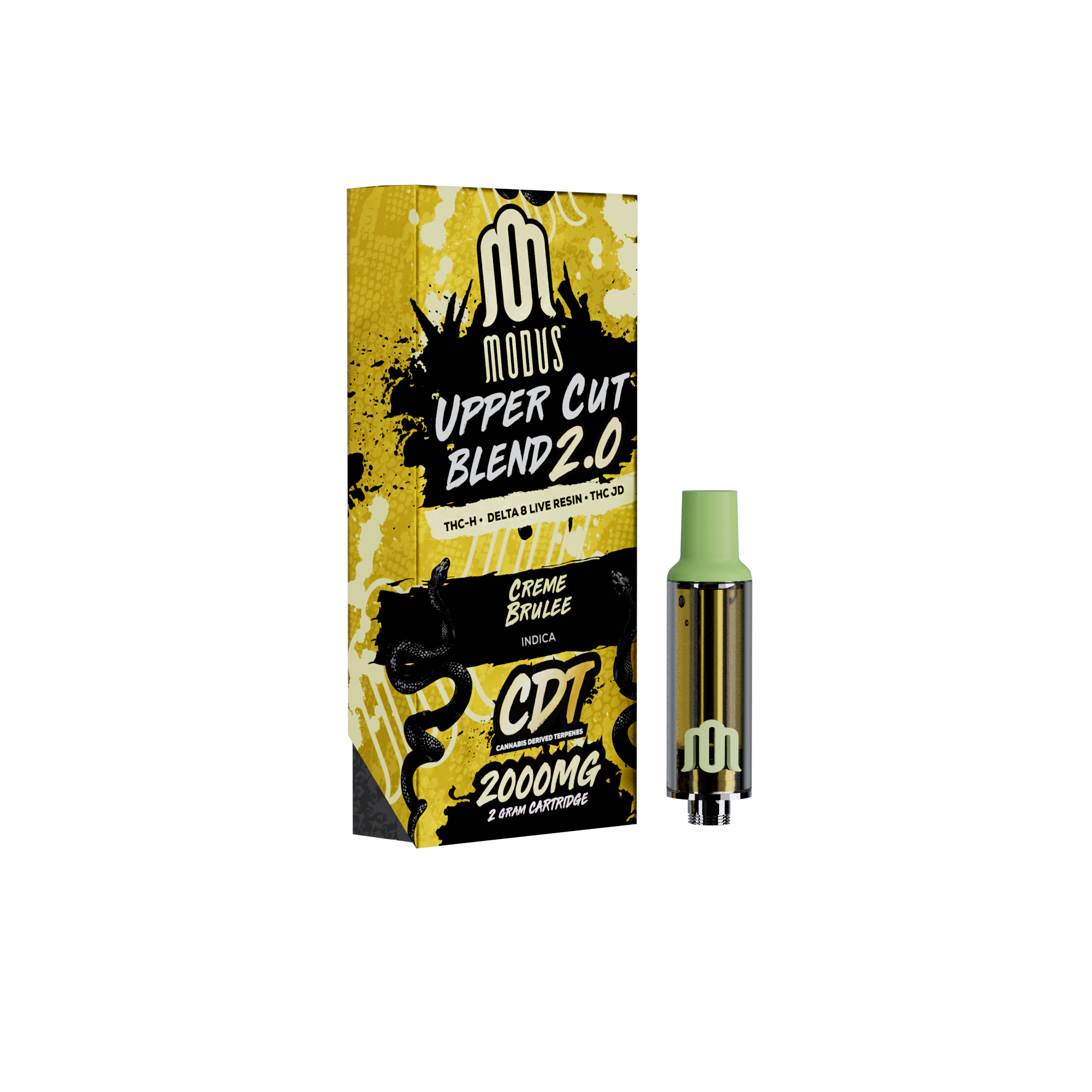 MODUS - Uppercut Blend 2.0 (THC-H + D8 Live Resin + THC-JD) - Hemp Cartridges (2g x 5) - MK Distro