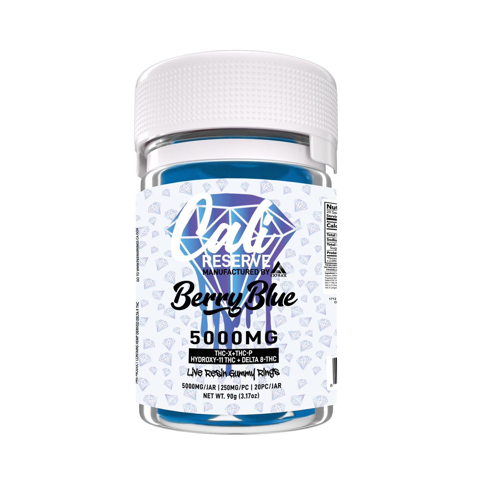 Extrax Cali Reserve (THC-X + THC-P + Hydroxy-11 + Delta 8 THC + Live Resin Terpenes) -Delta Gummies (5000mg x 6) - MK Distro
