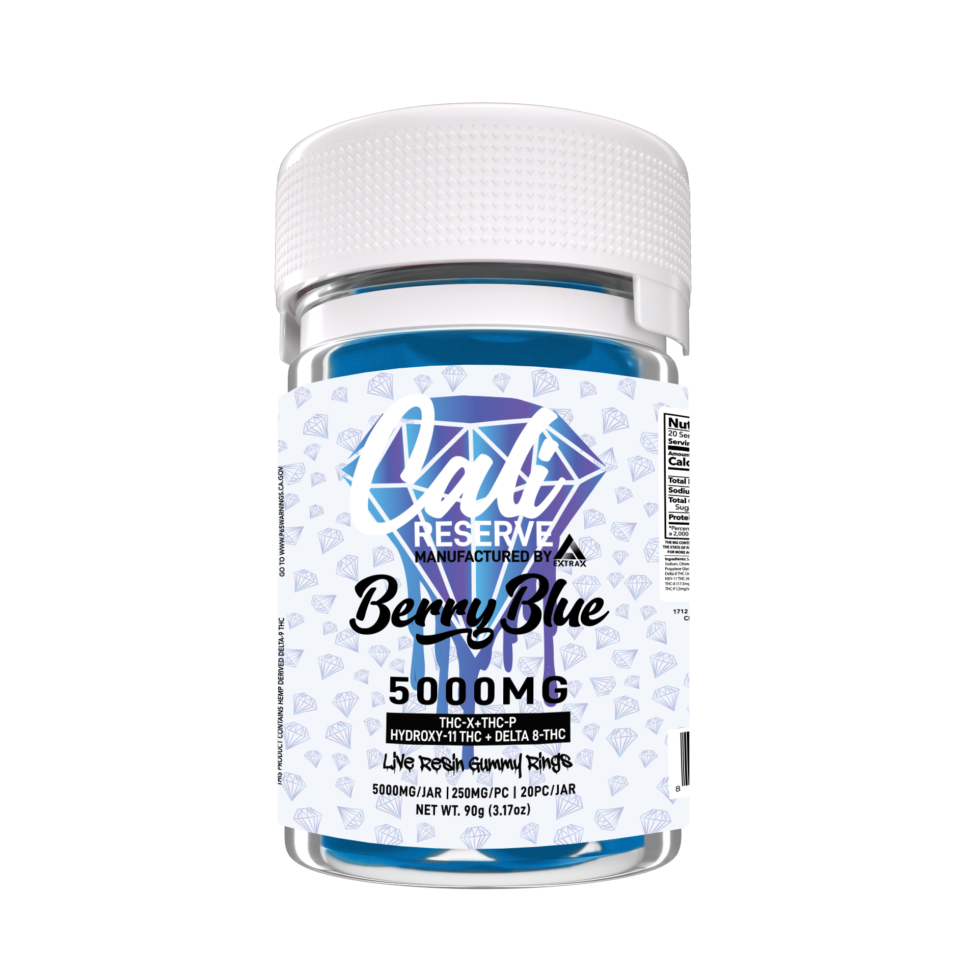 Extrax Cali Reserve (THC-X + THC-P + Hydroxy-11 + Delta 8 THC + Live Resin Terpenes) -Delta Gummies (5000mg x 6) - MK Distro