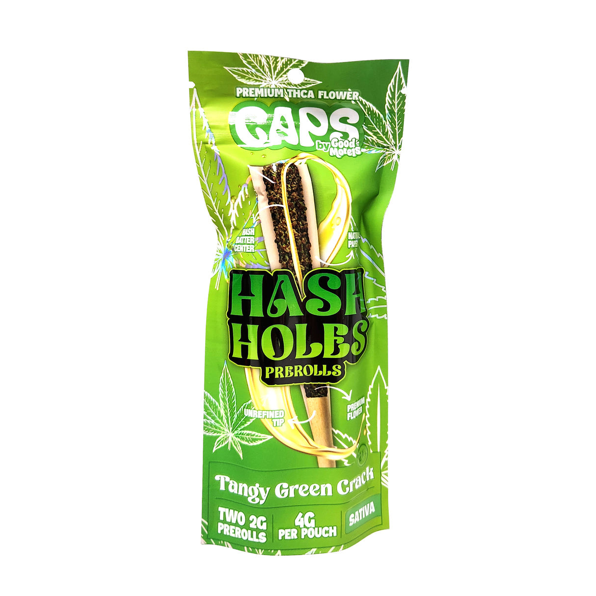 Caps (By Good Morels) - Hash Holes (Premium THCA) Pre-Rolls (2g x 2 Pre-Rolls) - MK Distro