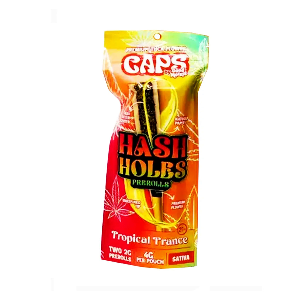 Caps (By Good Morels) - Hash Holes (Premium THCA) Pre-Rolls (4g x 10) - MK Distro