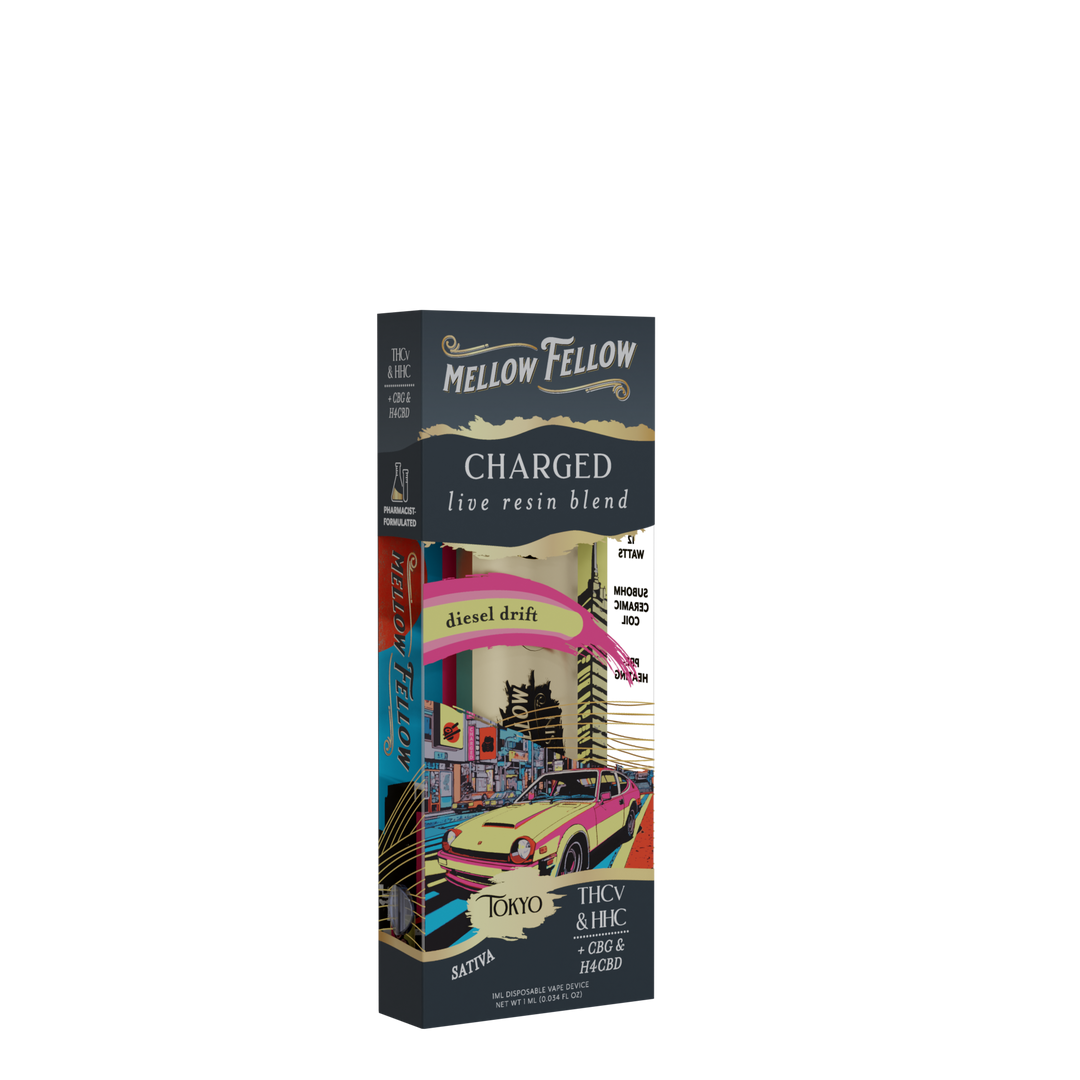 Mellow Fellow - Live Resin - Delta Disposables (1mL x 6) - MK Distro