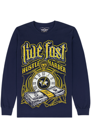 Hustle King - Compass Design - Full Sleeve T-shirt