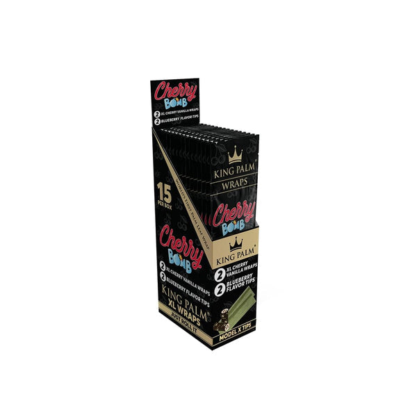 King Palm - 3gm Extendo Size Wraps - Blunt/Hemp Wraps(15 Packs x 2 Wraps) - MK Distro