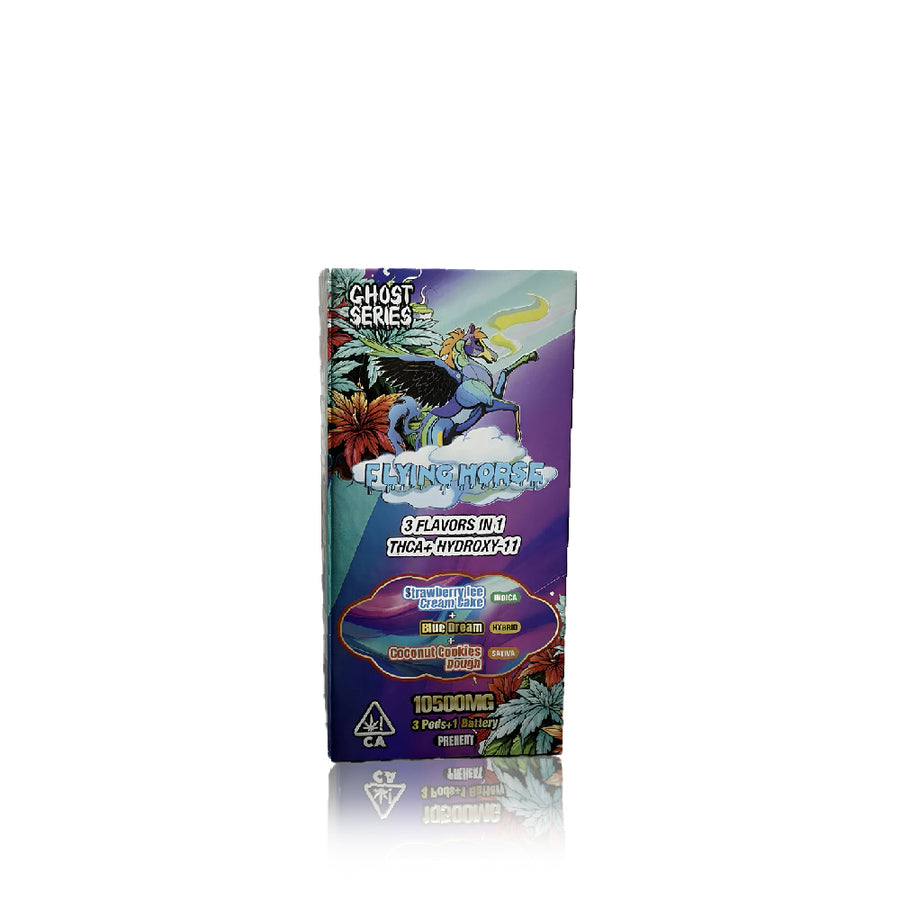 Flying Horse - Ghost Series 3 Flavors in one (THCA + Hydroxy-11) - Hemp Disposables (10.5g) - MK Distro