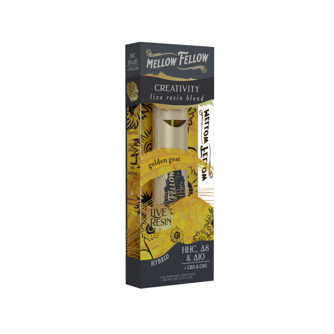 Mellow Fellow Live Resin - Hemp Disposables (2mL x 6) - MK Distro