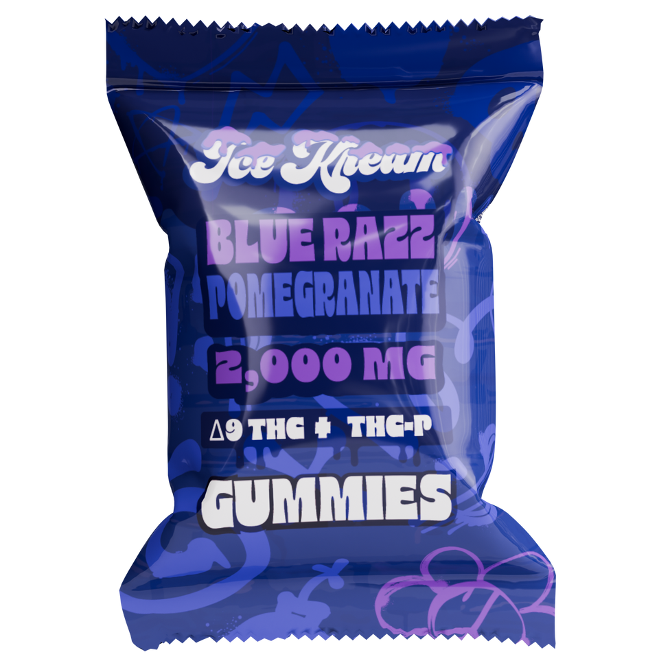 Ice Kream D9 + THC - Hemp Gummies (2000mg) (Display of 120)