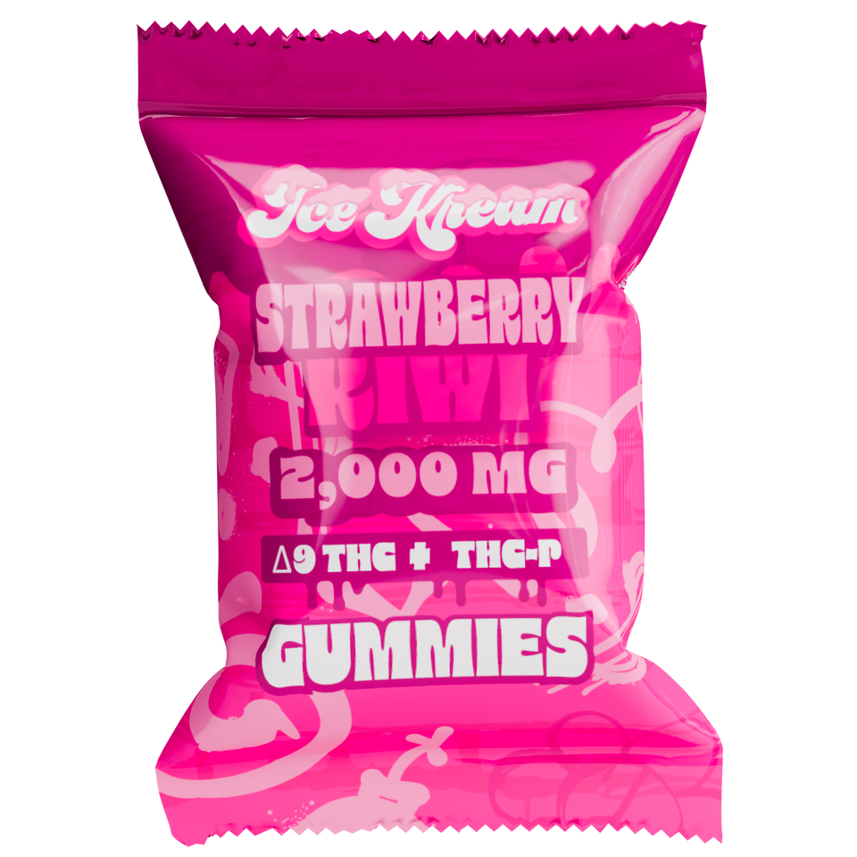 Ice Kream D9 + THC - Hemp Gummies (2000mg) (Display of 120)