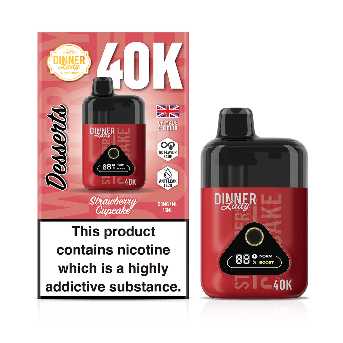 Dinner Lady Desserts 40K - Disposable Vape (5%) (Box of 5) - MK Distro
