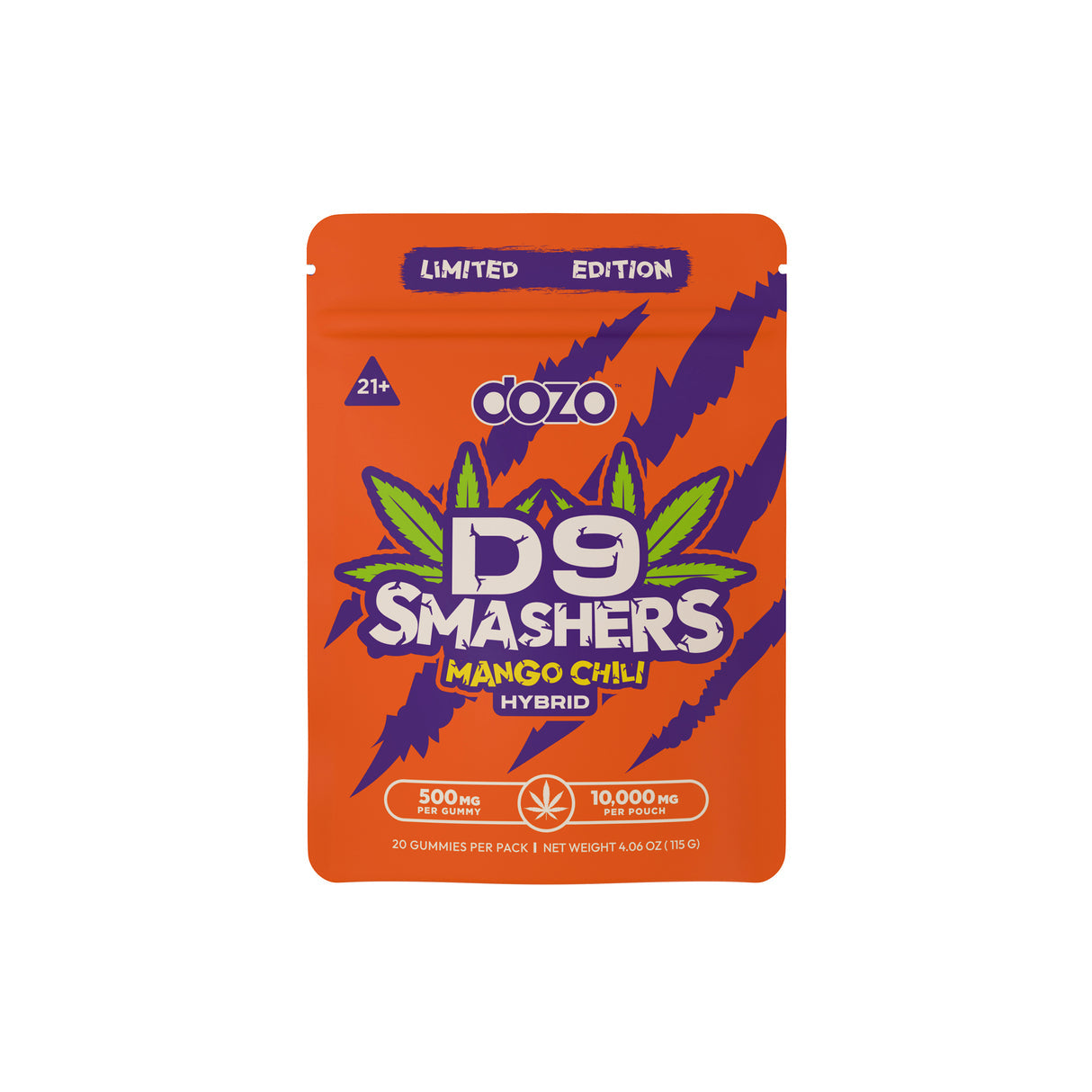 Dozo - D9 Smashers - Delta Gummies (500mg x 20 Gummies) - MK Distro