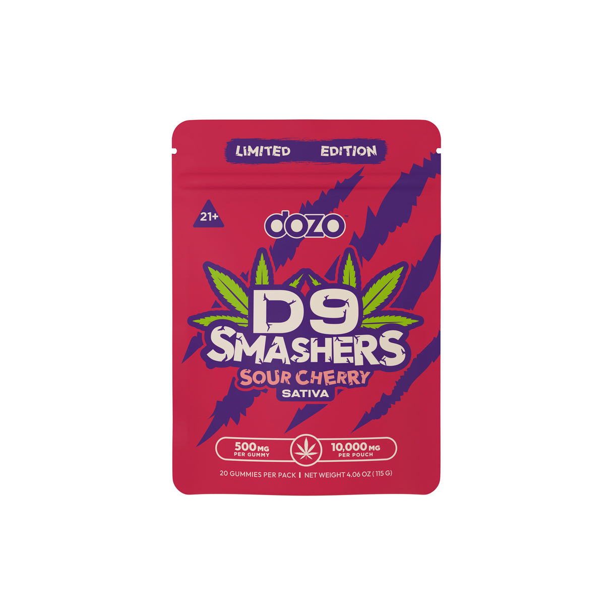 Dozo - D9 Smashers - Delta Gummies (500mg x 20 Gummies) - MK Distro