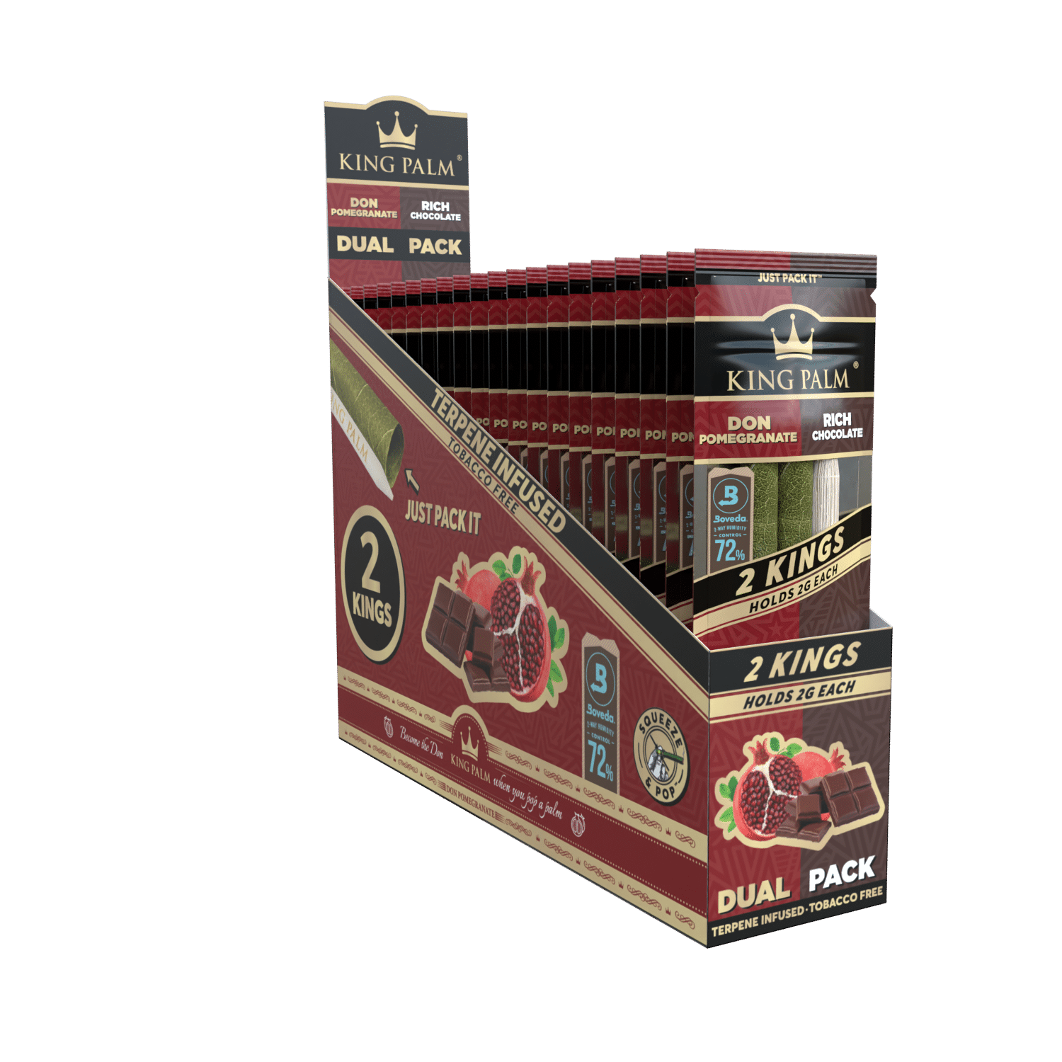 King Palm - 2gm King Size Dual Flavored  Cones - Cones(20 Pack x 2 Cones) - MK Distro