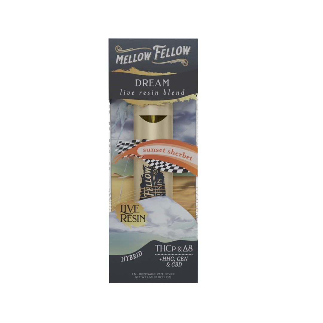 Mellow Fellow Live Resin - Hemp Disposables (2mL x 6) - MK Distro