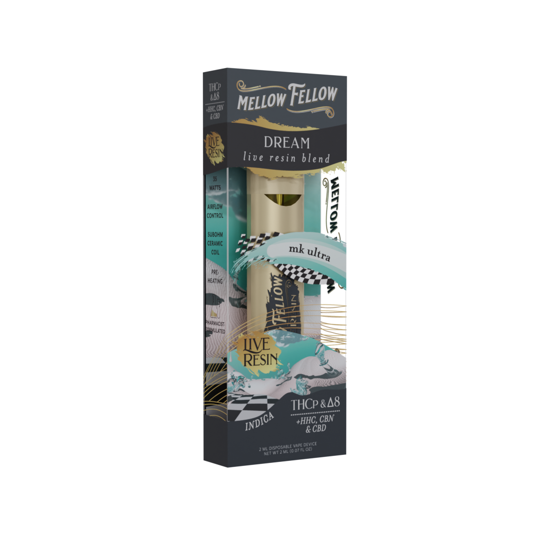 Mellow Fellow Live Resin - Hemp Disposables (2mL x 6) - MK Distro