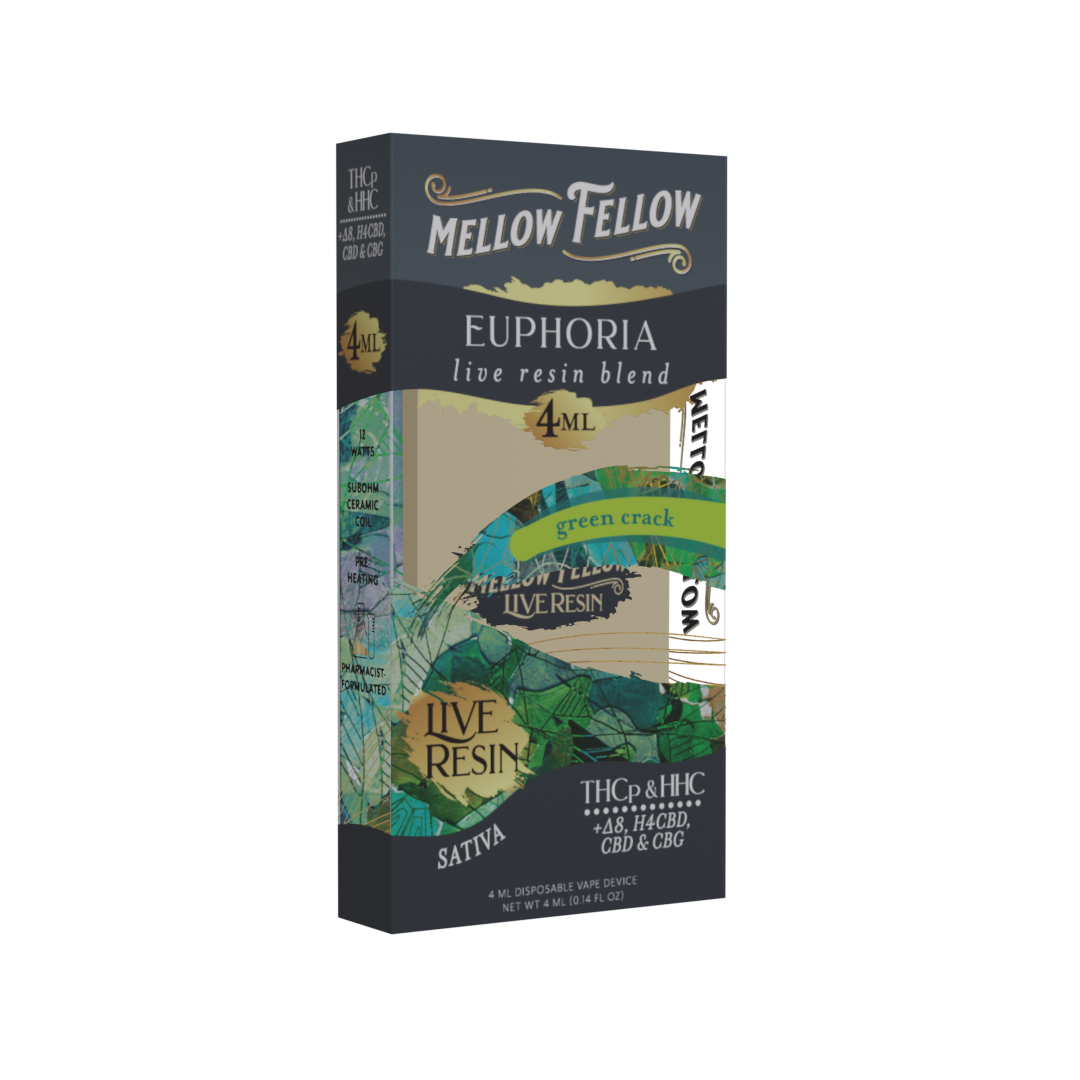 Mellow Fellow Live Resin - Hemp Disposables (4mL x 6) - MK Distro