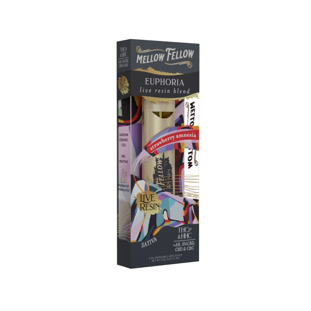 Mellow Fellow Live Resin - Hemp Disposables (2mL x 6) - MK Distro