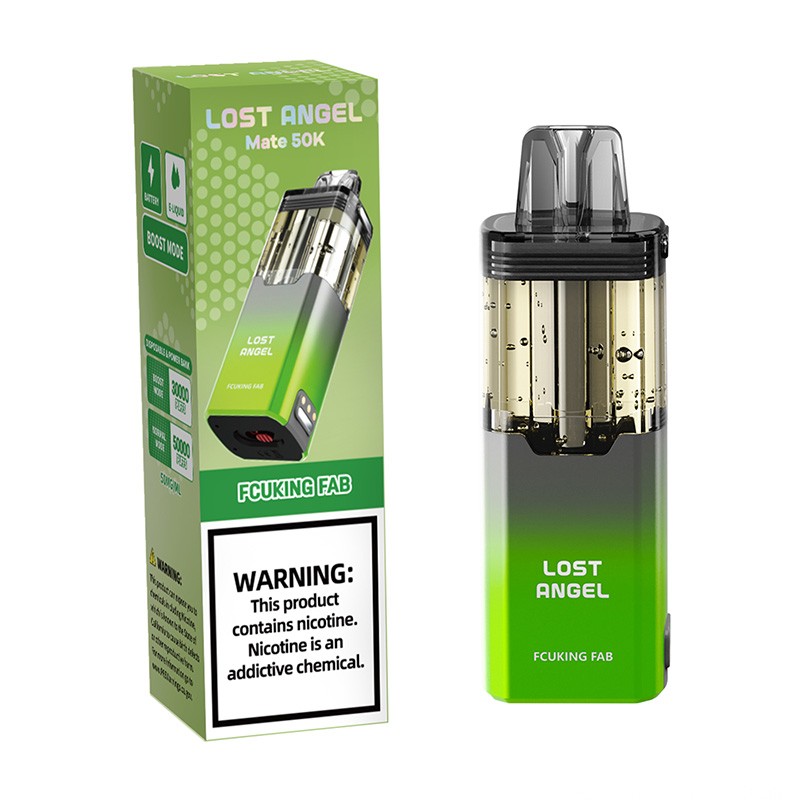 Lost Angel Mate - BUILT IN USA Disposable Pod (5% - 50,000 Puffs) - Box of 5 (TEXAS COMPLIANT)