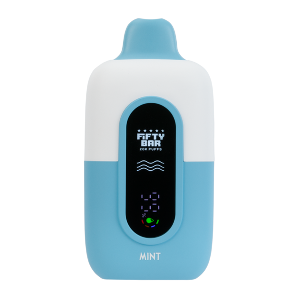 Fifty Bar  - BUILT IN USA (5% Nixodine - 20,000 Puffs) - Box of 5 (TEXAS COMPLIANT) - MK Distro