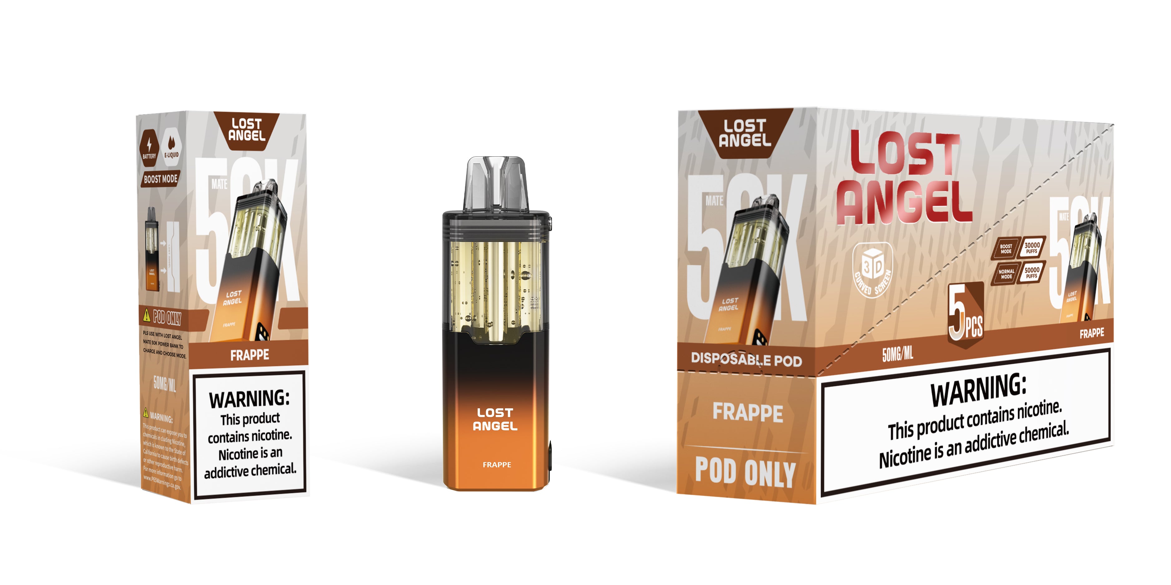 Lost Angel 50k POD - Disposable Vape (5%) (Box of 5)