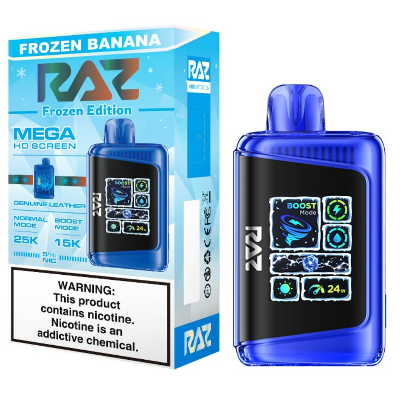 Raz LTX 25000 - Disposable Vape (5% - 25000 Puffs) - Box of 5 - MK Distro