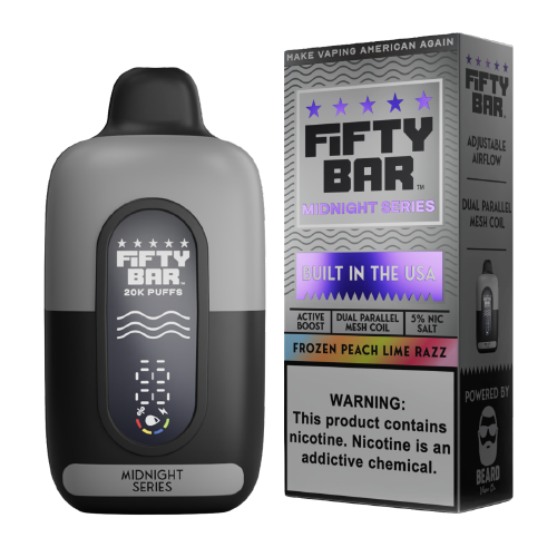 Fifty Bar V2 20K - Disposable Vape (5%) (Box of 5) - Midnight Series