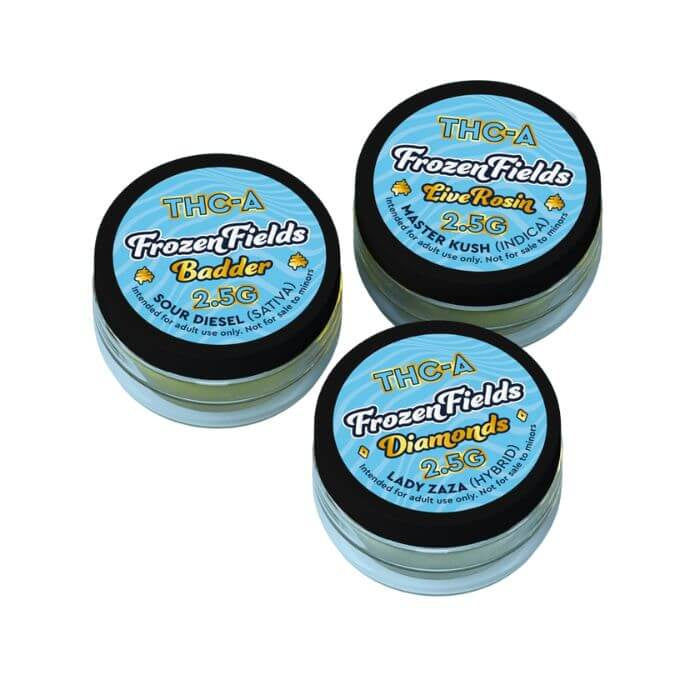 Frozen Fields - THCA Badder - Delta Dabs & Concentrates (2.5g) - MK Distro
