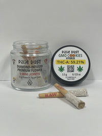 Pixie Dust - Diamond Infused Mini Joints (THCA) 3.5g - Delta Pre-Rolls (0.75g x 5) - MK Distro