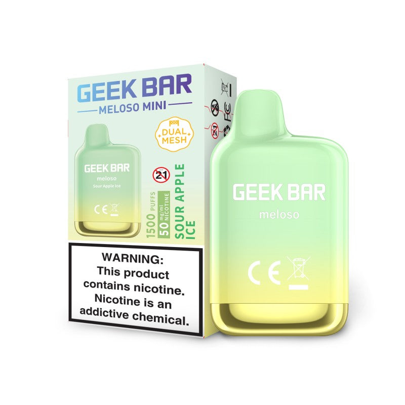 Geek Bar Meloso Mini - Disposable Vape (5% - 1500 Puffs) - Box of 10 - MK Distro
