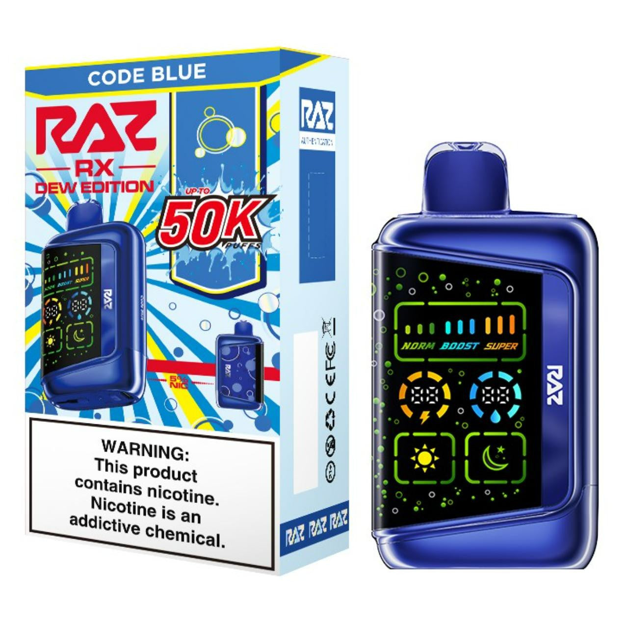 RAZ RX 50K - Disposable Vape (5%) (Single) TX Compliant - MK Distro