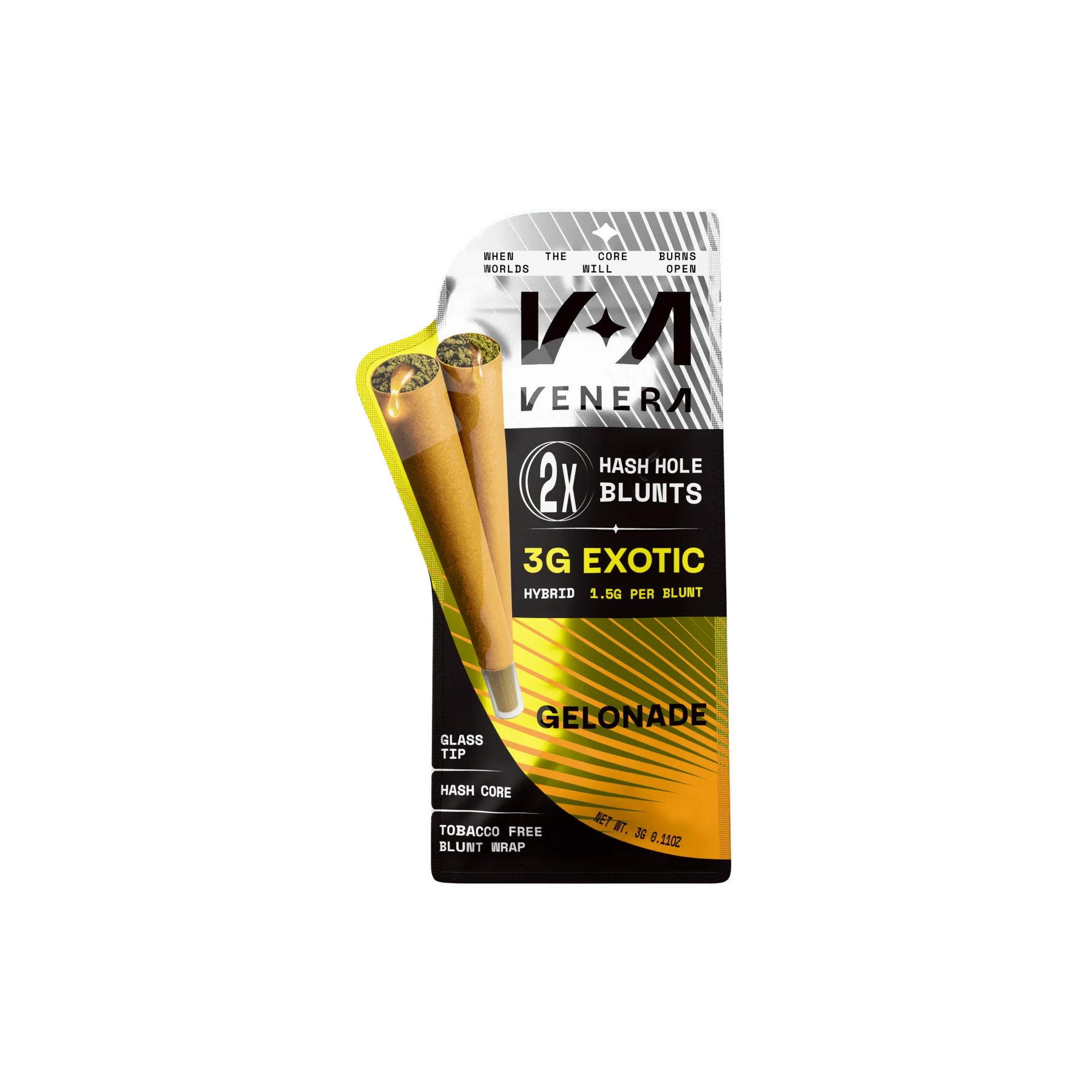 Venera - Exotic Hash Hole Blunts - Hemp Pre-Rolls (3g x 10) - MK Distro