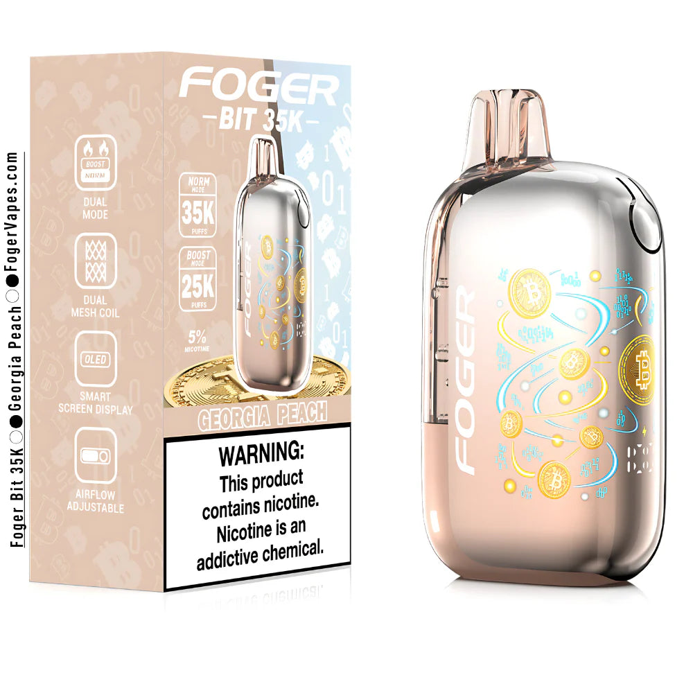 Foger BIT 35K - Disposable Vapes (5% - 35,000 Puffs) - Box of 5 (SALE ONLY OUTSIDE OF TEXAS) - MK Distro